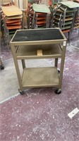 AV cart 24 inches x 18 inches x 34 inches tall