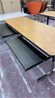 Wooden computer desk table 6ft x 2ftx 2 1/2ft high
