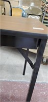 Folding metal  table 72 x 24 inches