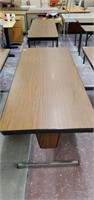 Folding table adjustable height.  72 x30 inches