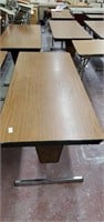 Folding table with adjustable height.  72 x 30