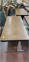 Folding table with adjustable height.  72 x 30