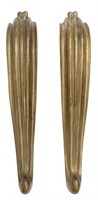 (2) MODERN ARCHITECTURAL BRONZE DOOR HANDLES