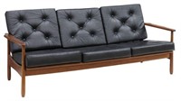 MID-CENTURY MODERN TEAK THREE-SEAT SOFA