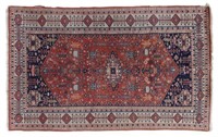 HAND-TIED PERSIAN ABADEH WOOL RUG, 6'7.5" X 4'1.5"