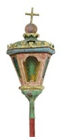 VENETIAN TOLE PAINTED PROCESSIONAL LANTERN