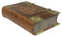 GERMAN EMBOSSED LEATHER BOOK-FORM TABLE BOX