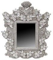 LARGE B.B. SIMON SWAROVSKI CRYSTAL TABLE MIRROR