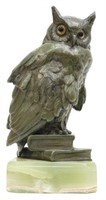 COLD-PAINTED VIENNA BRONZE FIGURE OF AN OWL