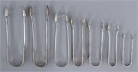 (7) ENGLISH & AMERICAN STERLING SILVER SUGAR TONGS