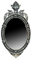 VENETIAN ETCHED GLASS BEVELED WALL MIRROR