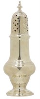 STERLING SAMUEL WOOD REPRODUCTION SUGAR CASTER