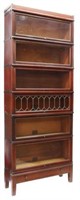 GLOBE-WERNICKE LEADED 6-STACK LAWYER'S BOOKCASE