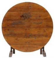 RUSTIC FRENCH FRUITWOOD & OAK WINE TASTING TABLE