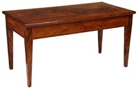 MATCHED VENNER PARQUETRY-TOP COFFEE TABLE, 39"L