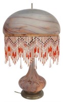 FRENCH VIANNE POUR SUBERVILLE ART GLASS TABLE LAMP
