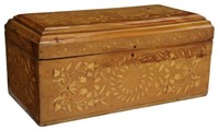 MARQUETRY FRUITWOOD STORAGE CHEST, JALISCO, MEXICO