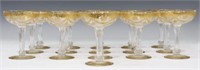 (16) SCARCE SAINT LOUIS CRYSTAL CHAMPAGNE COUPS
