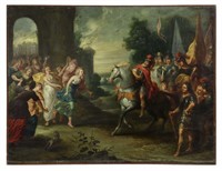 DUTCH SCHOOL PAINTING ON COPPER JEPHTHAH DAUGHTER