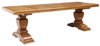 FRENCH OAK MONASTERY TABLE, 98.5"L