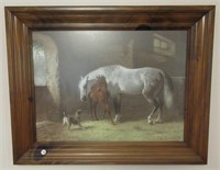 Horse print signed E. Volker's #7330. Measures: