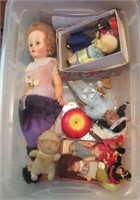 Collection of small vintage dolls including