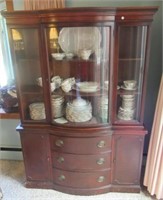 Antique China cabinet with 3 drawers and 2 side