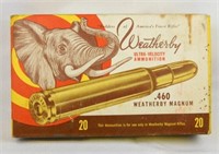 Weatherby .460 Magnum Brass & Box