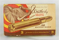 Weatherby .460 Magnum Ammo & Box