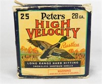 Peters 28 ga. Shotgun Shells & Box