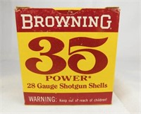 Browning 35 Power 28 ga. Shotgun Shells & Box