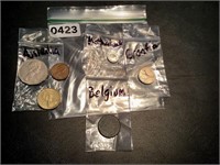 COINS FROM CROATIA-BELGIUM-NETHERLANDS-MORE