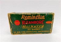 Remington Kleanbore .22 short ammo & Box
