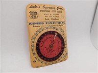 KIMES FISH-DIAL ADVERTISING LUHR'S SPORTING GOODS