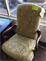 upholstered arm chair