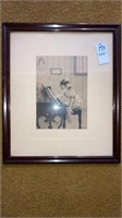 “The Lost Chord” framed print pencil Signed
