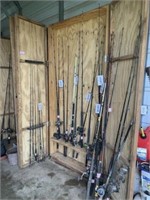 fishing rod holder cabinet