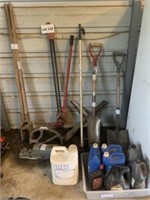 Highlift jack, porthole digger, shovels, pipe