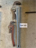 2 Rigid pipe wrenches