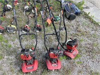 3 SMALL CRAFTSMAN TILLERS - PARTS ONLY