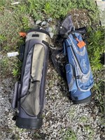 GOLF CLUBS AND 2 BAGS