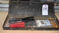 Metal Box And Assorted Tools