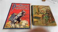 Lot of 2 Antique books.  Billy whiskers drawing