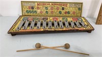 Antique musical menagerie.  Comes with cardboard