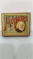 Antique “authors” Milton Bradley game