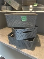 3 file baskets