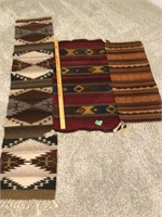 runner rug & 2 throw rugs