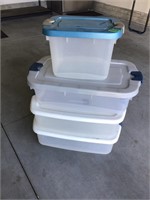 plastic storage tubs