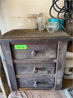Small 3 Drawer Tool Cabinet W/ Contents