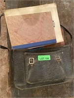 LOT: Vintage Satchel & Piano Books